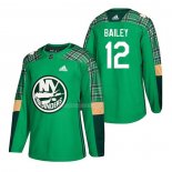 Maglia Hockey New York Islanders Josh Bailey 2018 Dia de San Patricio Verde