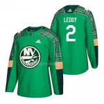 Maglia Hockey New York Islanders Nick Leddy 2018 Dia de San Patricio Verde