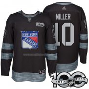 Maglia Hockey New York Rangers J.T. Miller 1917-2017 100th Anniversario Nero