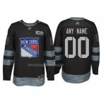 Maglia Hockey New York Rangers Personalizzate Nero