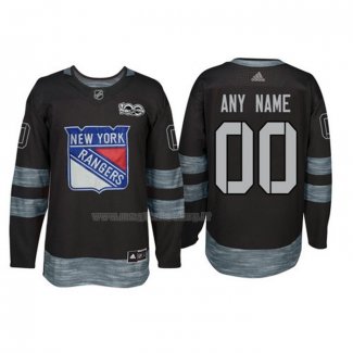 Maglia Hockey New York Rangers Personalizzate Nero