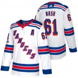 Maglia Hockey New York Rangers Rick Nash Autentico Away 2018 Bianco