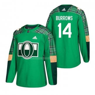 Maglia Hockey Ottawa Senators Alexandre Burrows 2018 Dia de San Patricio Verde