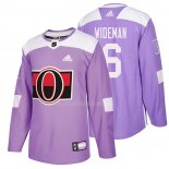 Maglia Hockey Ottawa Senators Chris Wideman 2018 Fights Cancer Viola