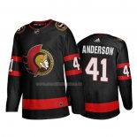 Maglia Hockey Ottawa Senators Craig Anderson Home 2020-21 Nero