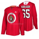 Maglia Hockey Ottawa Senators Erik Karlsson New Season Practice Rosso
