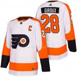 Maglia Hockey Philadelphia Flyers Claude Giroux Autentico Away 2018 Bianco
