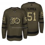 Maglia Hockey Philadelphia Flyers Valtteri Filppula Salute To Service Verde Militare