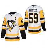 Maglia Hockey Pittsburgh Penguins Jake Guentzel Away Autentico Giocatore Bianco