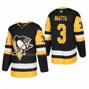 Maglia Hockey Pittsburgh Penguins Olli Maatta Home Autentico Giocatore Nero
