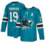 Maglia Hockey San Jose Sharks Joe Thornton Home 2018 Verde