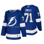 Maglia Hockey Tampa Bay Lightning Anthony Cirelli Home Autentico Giocatore Blu