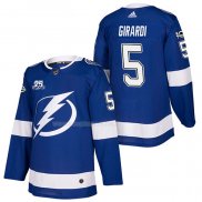 Maglia Hockey Tampa Bay Lightning Dan Girardi Autentico Home 2018 Blu