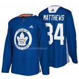 Maglia Hockey Toronto Maple Leafs Auston Matthews New Season Practice Blu