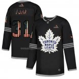 Maglia Hockey Toronto Maple Leafs Grant Fuhr 2020 USA Flag Nero
