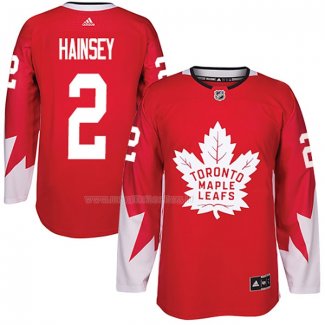 Maglia Hockey Toronto Maple Leafs Ron Hainsey Canada Autentico Rosso