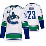 Maglia Hockey Vancouver Canucks Alexander Edler 2019-20 Away Autentico Bianco
