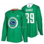 Maglia Hockey Vancouver Canucks Sam Gagner New Season Practice Verde