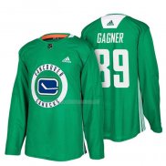 Maglia Hockey Vancouver Canucks Sam Gagner New Season Practice Verde
