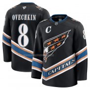 Maglia Hockey Washington Capitals Alexander Ovechkin 50th Anniversary Premier Breakaway Nero