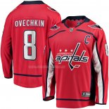 Maglia Hockey Washington Capitals Alexander Ovechkin Captain Patch Home Breakaway Rosso