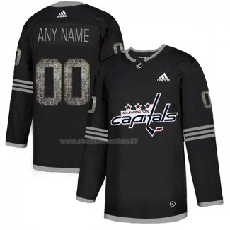 Maglia Hockey Washington Capitals Black Shadow Personalizzate Nero