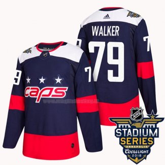 Maglia Hockey Washington Capitals Nathan Walker 2018 Stadium Series Autentico Blu