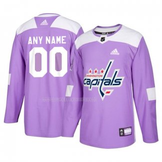 Maglia Hockey Washington Capitals Personalizzate Viola