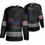 Maglia Hockey Washington Capitals Pheonix Copley Breakaway Nero