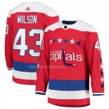 Maglia Hockey Washington Capitals Tom Wilson Alternato Autentico Rosso