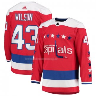 Maglia Hockey Washington Capitals Tom Wilson Alternato Autentico Rosso