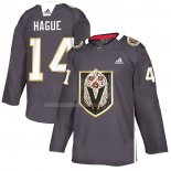 Maglia Vegas Golden Knights Nicolas Hague Dia de Los Muertos Gris